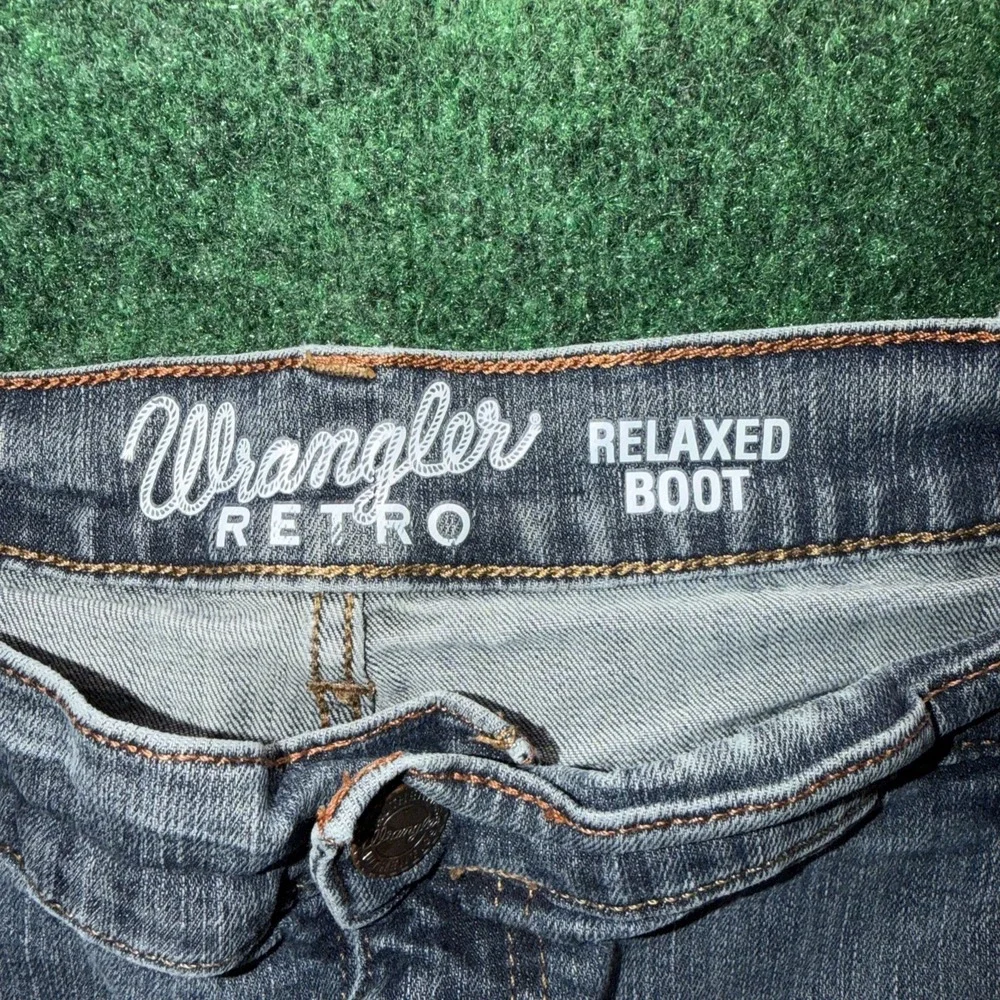 Wrangler Retro Relaxed Boot Jeans Men's 42x32 Blue Jeans